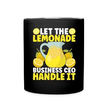 Stand de limonade Lemonade - Mug uni - noir - Devant