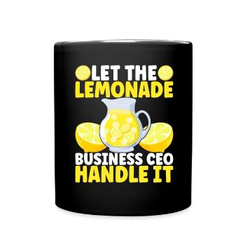 Stand de limonade Lemonade - Mug uni - noir - Devant