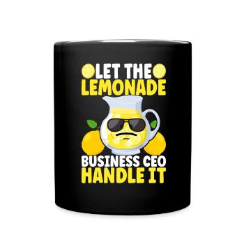 Stand de limonade Lemonade - Mug uni - noir - Devant