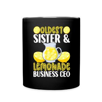 Stand de limonade Lemonade - Mug uni - noir - Devant