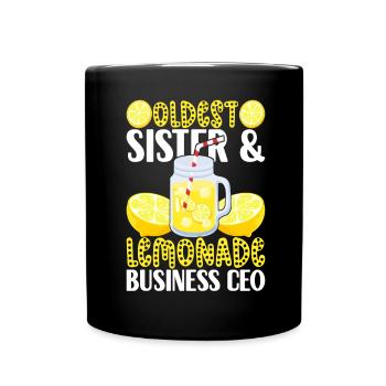 Stand de limonade Lemonade - Mug uni - noir - Devant