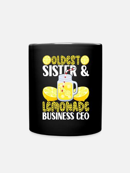 Limonade Limonadenstand - Tasse einfarbig - Schwarz