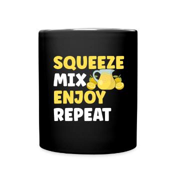Stand de limonade Lemonade - Mug uni - noir - Devant