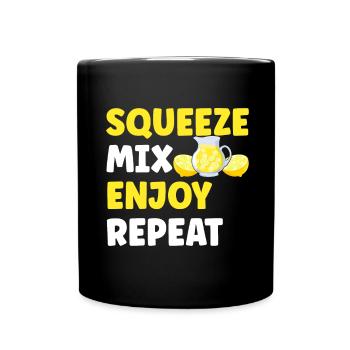 Stand de limonade Lemonade - Mug uni - noir - Devant