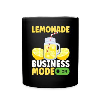 Stand de limonade Lemonade - Mug uni - noir - Devant
