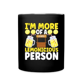 Stand de limonade Lemonade - Mug uni - noir - Devant