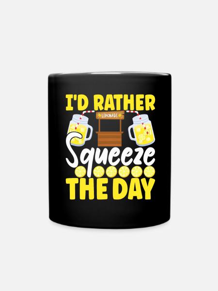 Limonade Limonadenstand - Tasse einfarbig - Schwarz