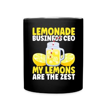 Stand de limonade Lemonade - Mug uni - noir - Devant