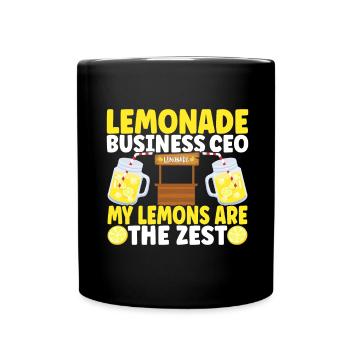 Stand de limonade Lemonade - Mug uni - noir - Devant