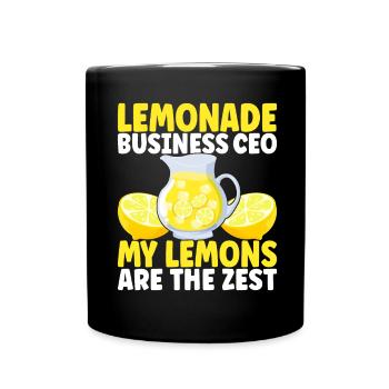 Stand de limonade Lemonade - Mug uni - noir - Devant