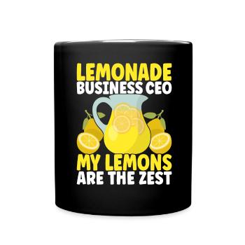 Stand de limonade Lemonade - Mug uni - noir - Devant