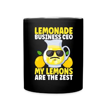 Stand de limonade Lemonade - Mug uni - noir - Devant
