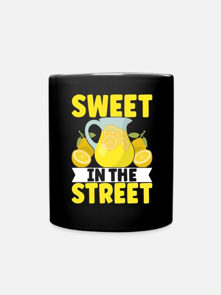 Limonade Limonadenstand - Tasse einfarbig - Schwarz