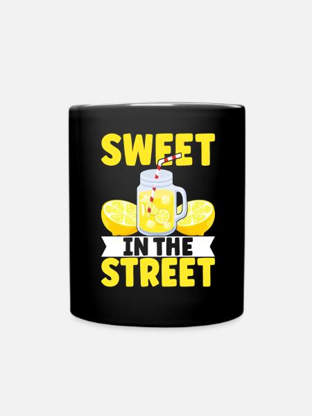 Limonade Limonadenstand - Tasse einfarbig - Schwarz