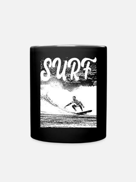 SURFEN - Tasse einfarbig - Schwarz