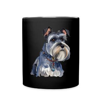 Schnauzer - Mug uni - noir - Devant