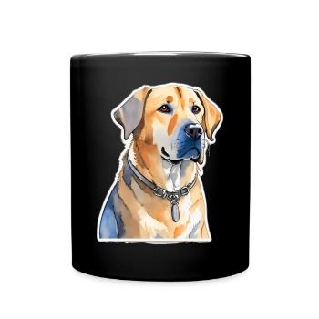 Labrador - Full Colour Mug - black - Front
