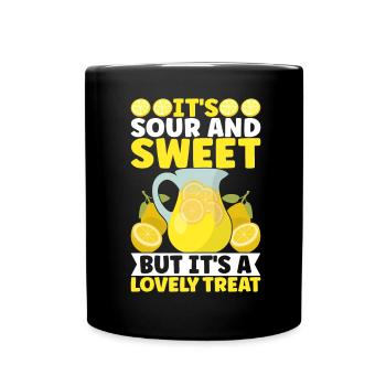 Stand de limonade Lemonade - Mug uni - noir - Devant