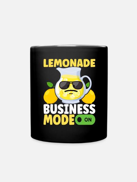 Limonade Limonadenstand - Tasse einfarbig - Schwarz