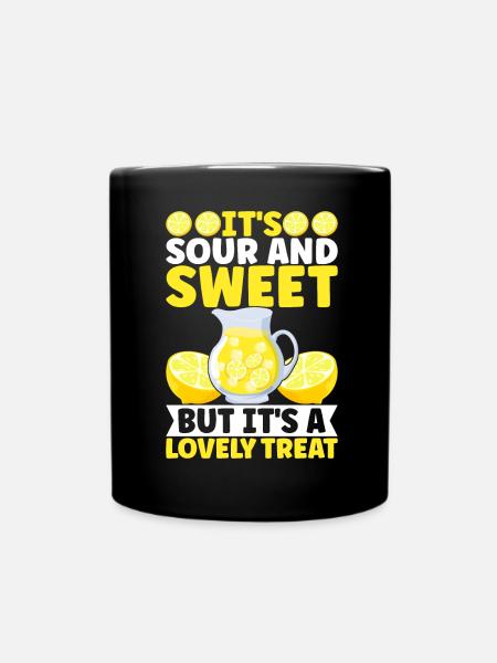 Limonade Limonadenstand - Tasse einfarbig - Schwarz