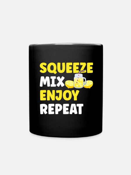 Limonade Limonadenstand - Tasse einfarbig - Schwarz