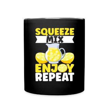 Stand de limonade Lemonade - Mug uni - noir - Devant