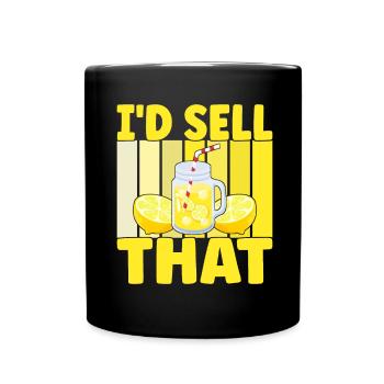 Stand de limonade Lemonade - Mug uni - noir - Devant