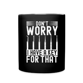Schlüsseldienst Locksmith Dietrich - Full Colour Mug - black - Front