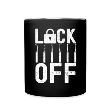 Schlüsseldienst Locksmith Dietrich - Full Colour Mug - black - Front