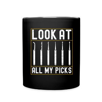 Schlüsseldienst Serrurier Dietrich - Mug uni - noir - Devant