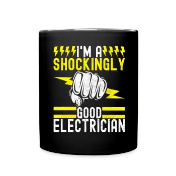Électricien Technicien en électronique - Mug uni - noir - Devant