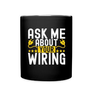 Électricien Technicien en électronique - Mug uni - noir - Devant