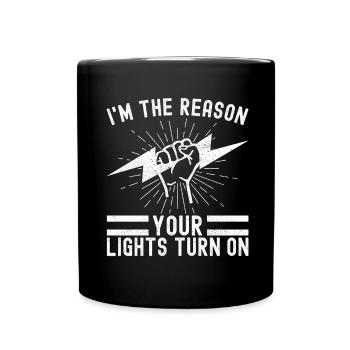 Électricien Technicien en électronique - Mug uni - noir - Devant