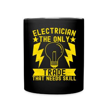 Électricien Technicien en électronique - Mug uni - noir - Devant