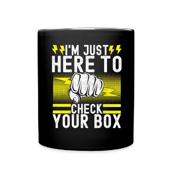 Électricien Technicien en électronique - Mug uni - noir - Devant