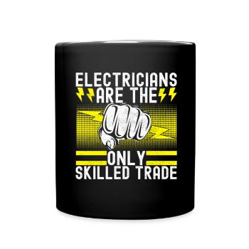 Électricien Technicien en électronique - Mug uni - noir - Devant