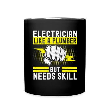Électricien Technicien en électronique - Mug uni - noir - Devant
