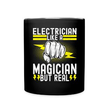 Électricien Technicien en électronique - Mug uni - noir - Devant
