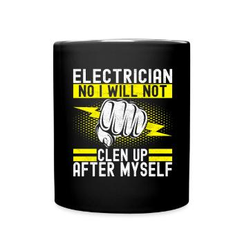 Électricien Technicien en électronique - Mug uni - noir - Devant