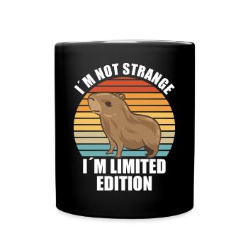 Motif animalier du zoo de Capybara - Mug uni - noir - Devant