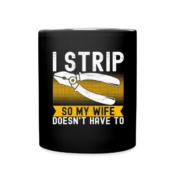 Électricien Technicien en électronique - Mug uni - noir - Devant