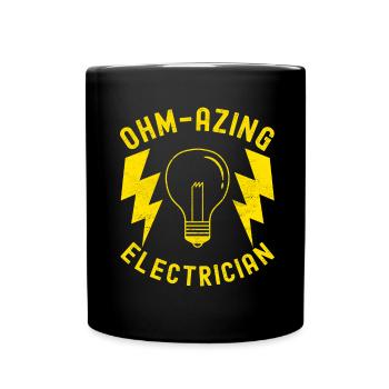 Électricien Technicien en électronique - Mug uni - noir - Devant