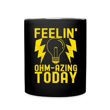 Électricien Technicien en électronique - Mug uni - noir - Devant