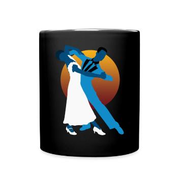 Danseurs de Valse - Mug uni - noir - Devant