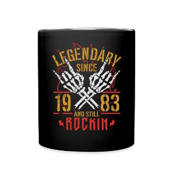 Legendary since 1983 Vintage Birthday Gift - Full Colour Mug - black - Front
