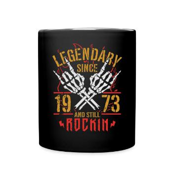 Legendary since 1973 Vintage Birthday Gift - Full Colour Mug - black - Front