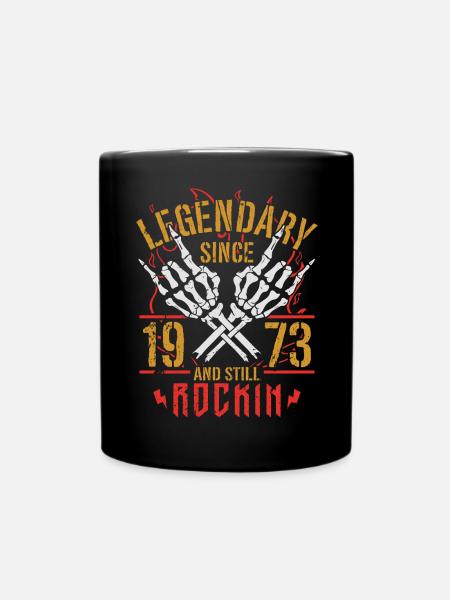 Légendaire depuis 1973 Cadeau d’anniversaire vintage - Mug uni - noir