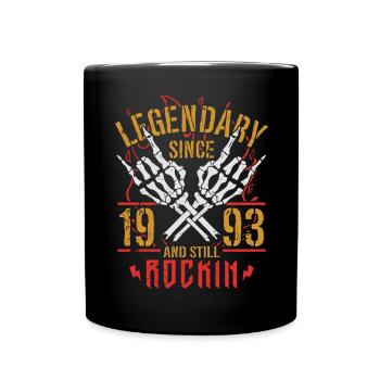 Legendary since 1993 Vintage Birthday Gift - Full Colour Mug - black - Front