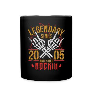 Legendary since 2005 Vintage Birthday Gift - Full Colour Mug - black - Front
