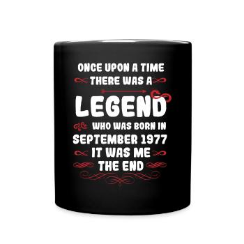 Il était une fois une légende. Septembre 1977 Naissance - Mug uni - noir - Devant